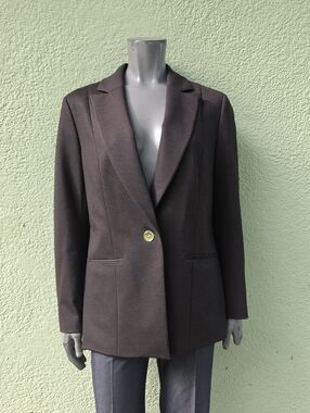 Kasper (Bangladesh) Ladies Viscose Blend Black Suit Coat/Blazer